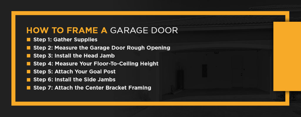 Garage Door Frame How To Halo, What Size Header For A 14 Foot Garage Door