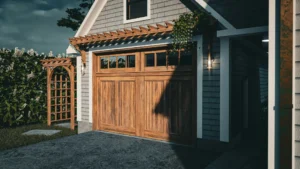 custom wood garage door